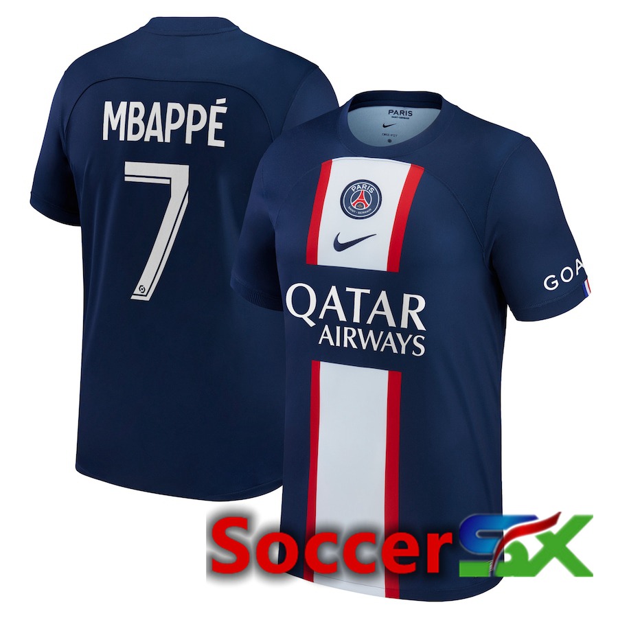 Paris PSG (Mbappé 7) Home Jersey 2022/2023