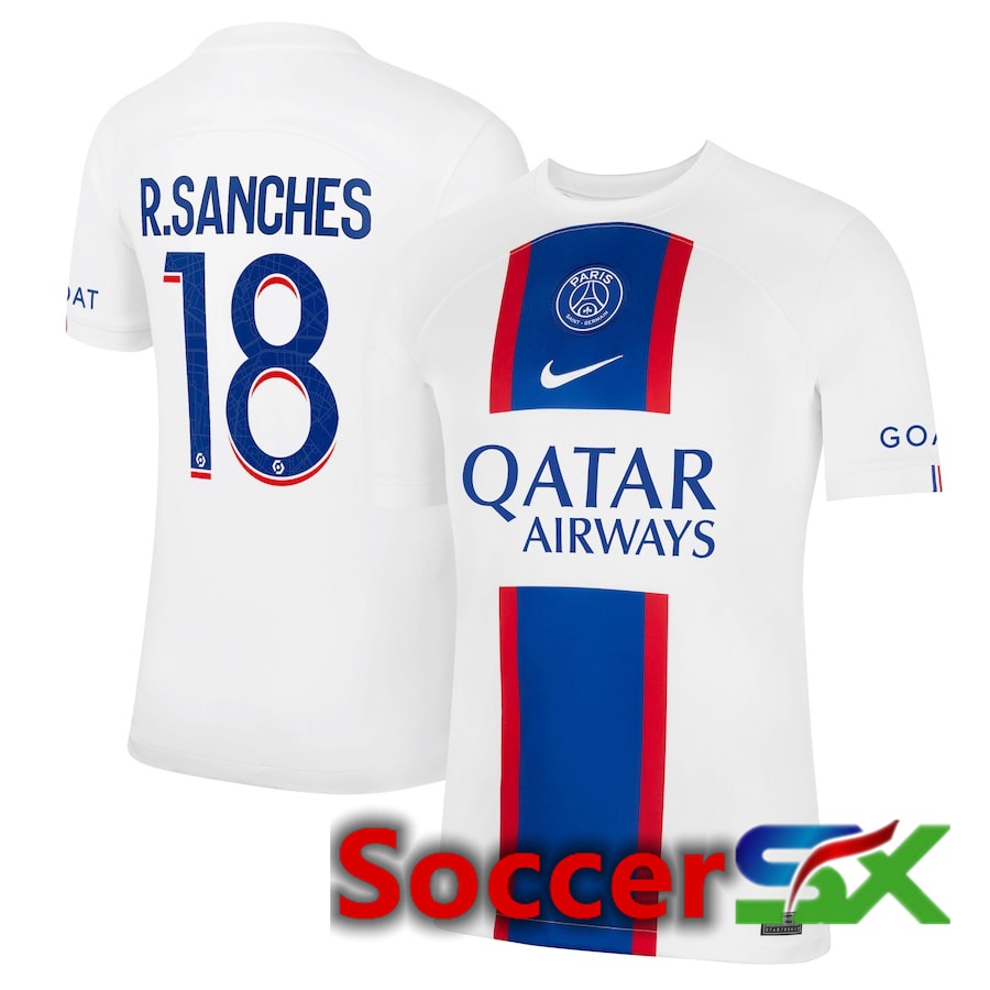 Paris PSG (R.Sanches 18) Third Jersey 2022/2023