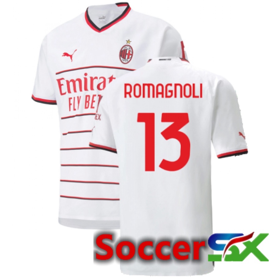 AC Milan (Romagnoli 13) Away Jersey 2022/2023