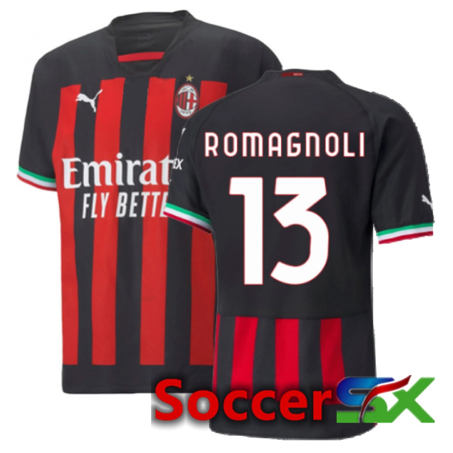 AC Milan (Romagnoli 13) Home Jersey 2022/2023