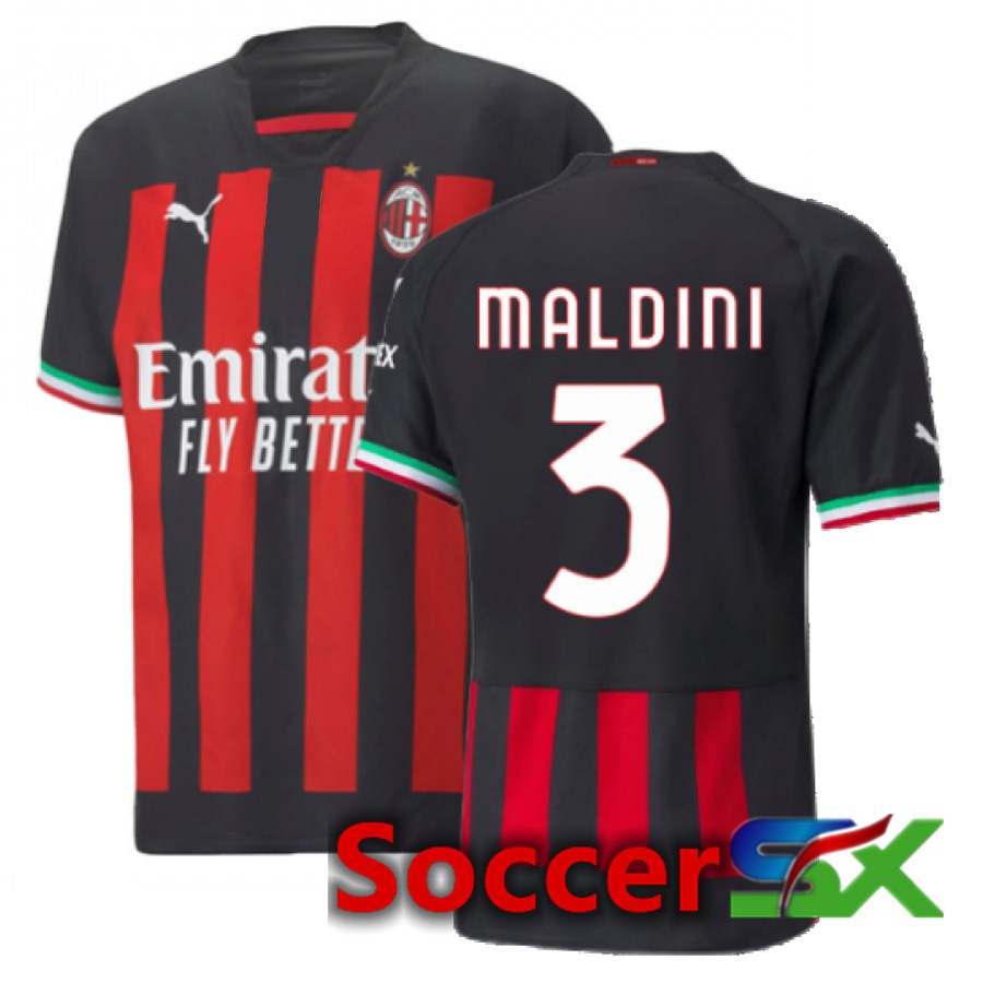 AC Milan (Maldini 3) Home Jersey 2022/2023