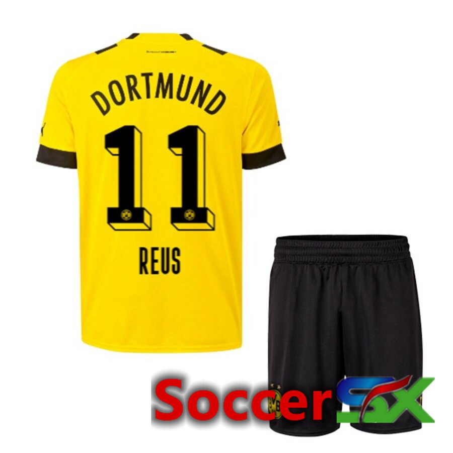 Dortmund BVB (REUS 11) Kids Home Jersey 2022/2023