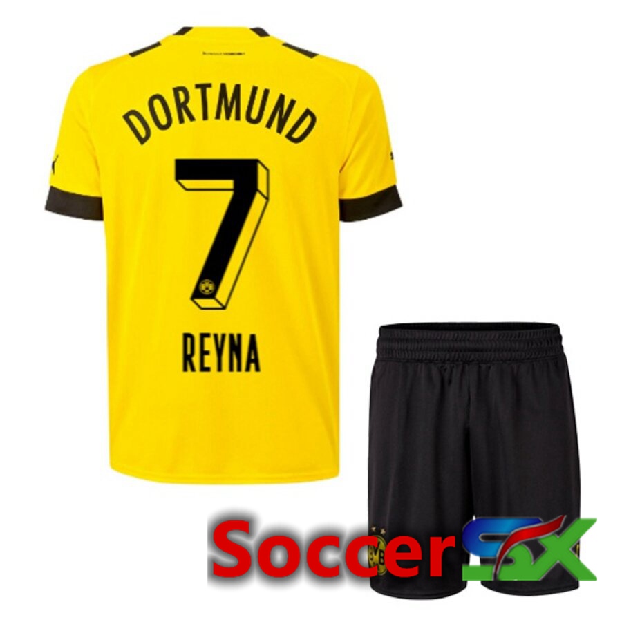 Dortmund BVB (REYNA 7) Kids Home Jersey 2022/2023