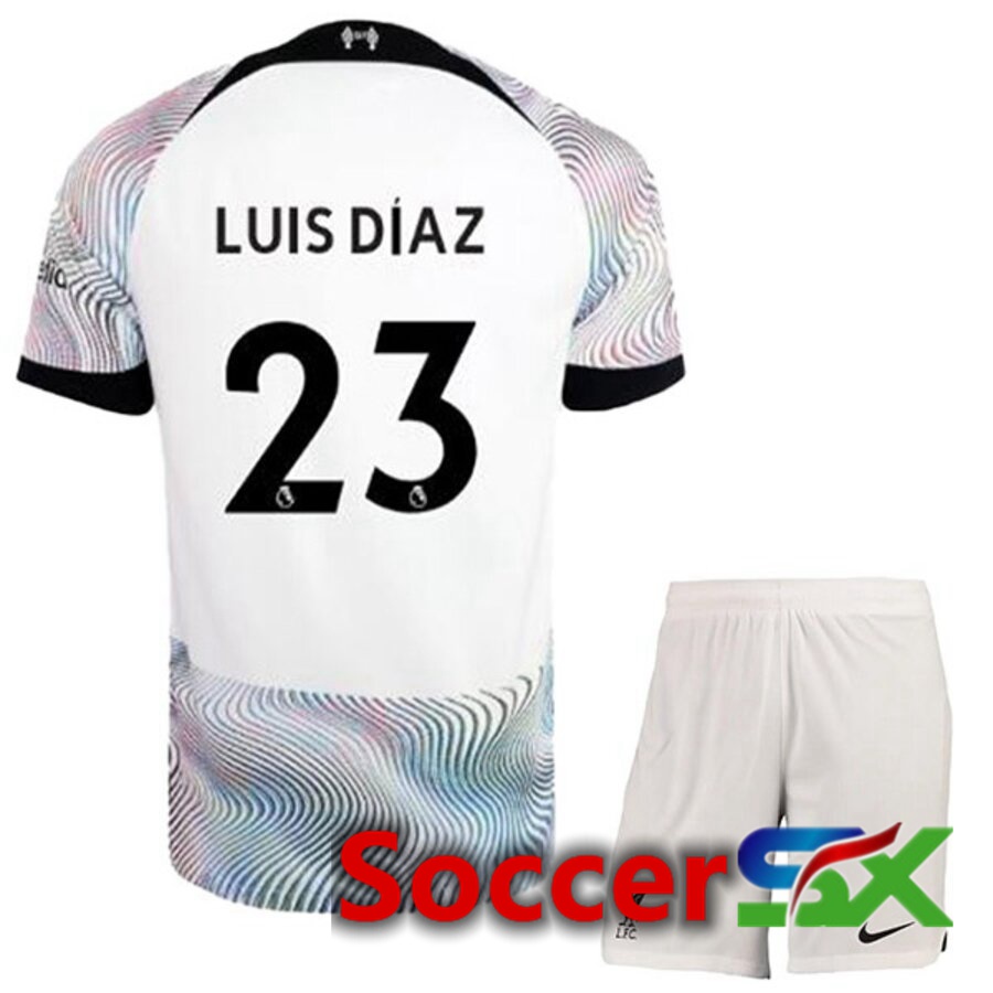 FC Liverpool（LUISDIAZ 23）Kids Away Jersey 2022/2023