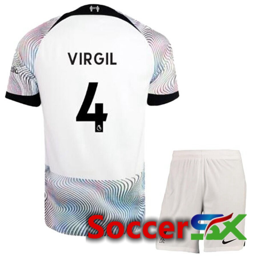 FC Liverpool（VIRGIL 4）Kids Away Jersey 2022/2023