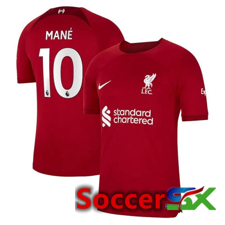 FC Liverpool（MANE 10）Home Jersey 2022/2023