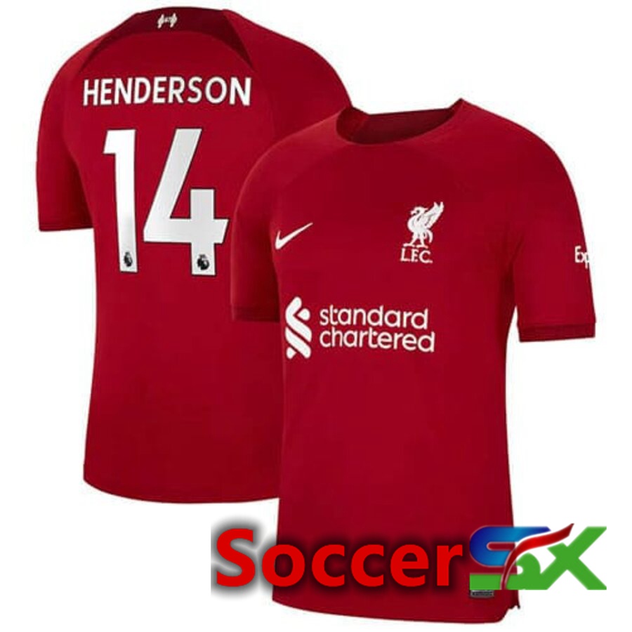 FC Liverpool（HENDERSON 14）Home Jersey 2022/2023
