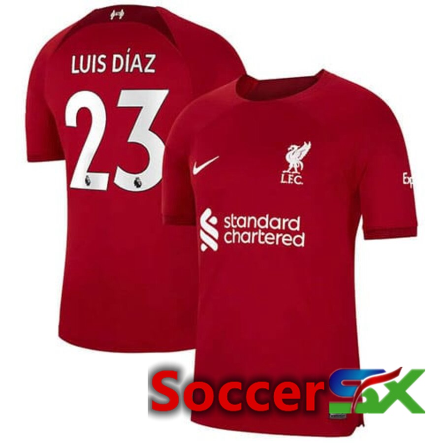 FC Liverpool（LUISDIAZ 23）Home Jersey 2022/2023
