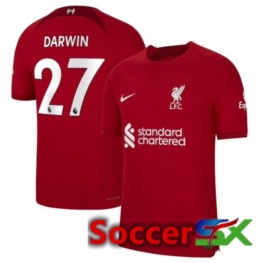 FC Liverpool（DARWIN 27）Home Jersey 2022/2023