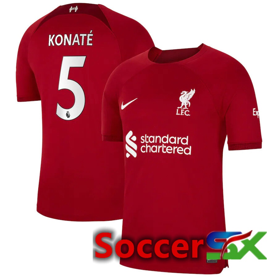 FC Liverpool（KONATE 5）Home Jersey 2022/2023