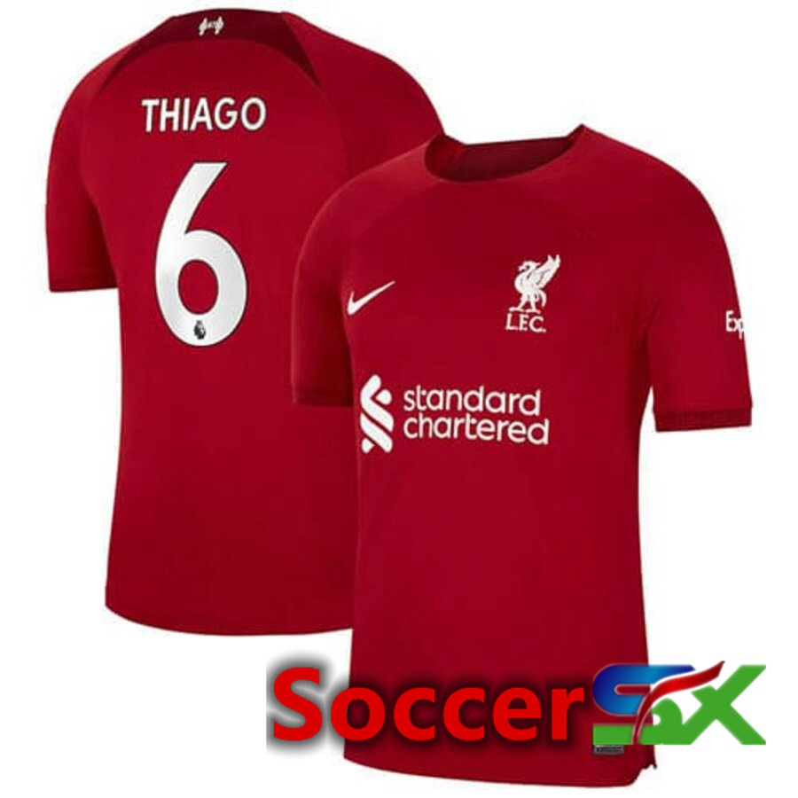 FC Liverpool（THIAGO 6）Home Jersey 2022/2023