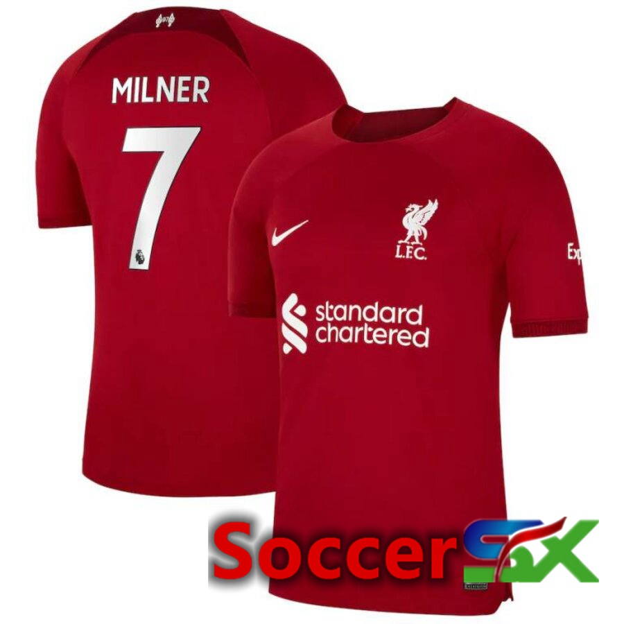 FC Liverpool（MILNER 7）Home Jersey 2022/2023