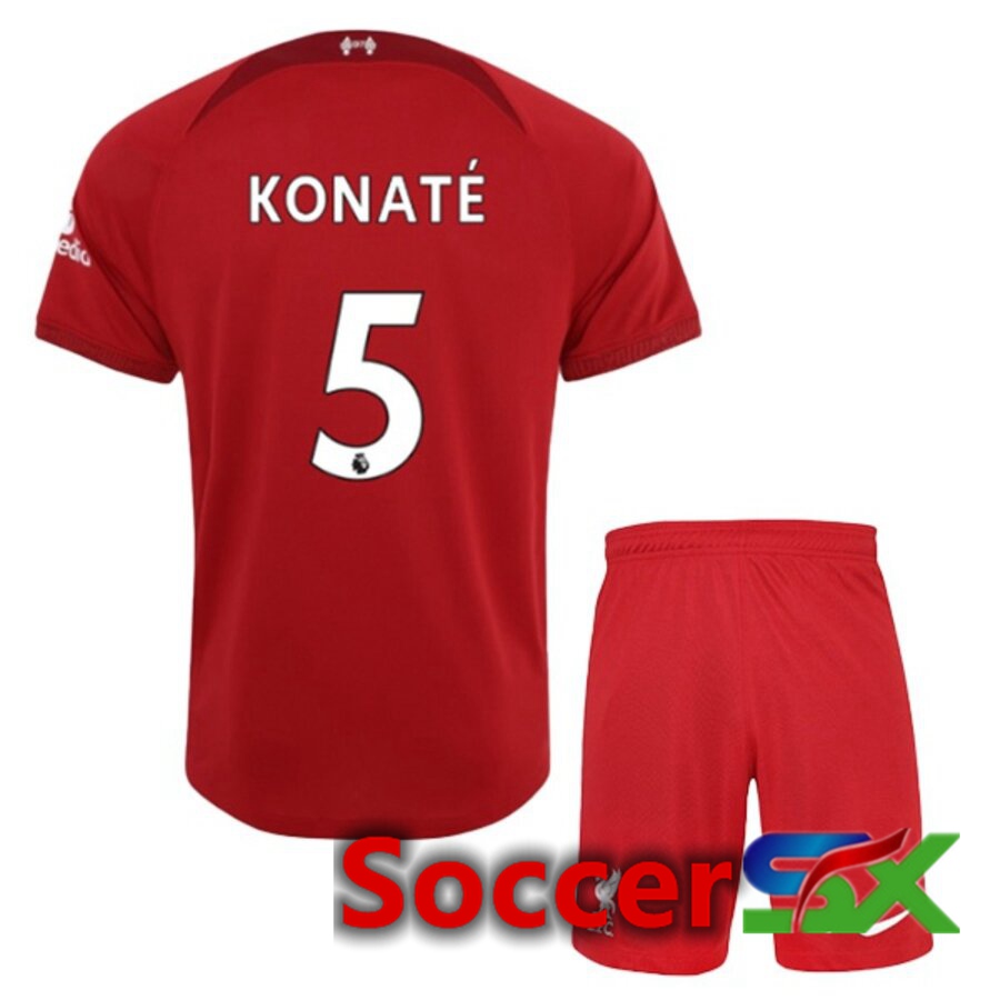 FC Liverpool（KONATE 5）Kids Home Jersey 2022/2023