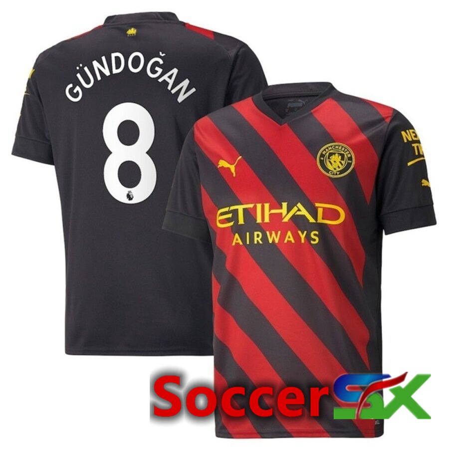 Manchester City（GUNDOGAN 8）Away Jersey 2022/2023