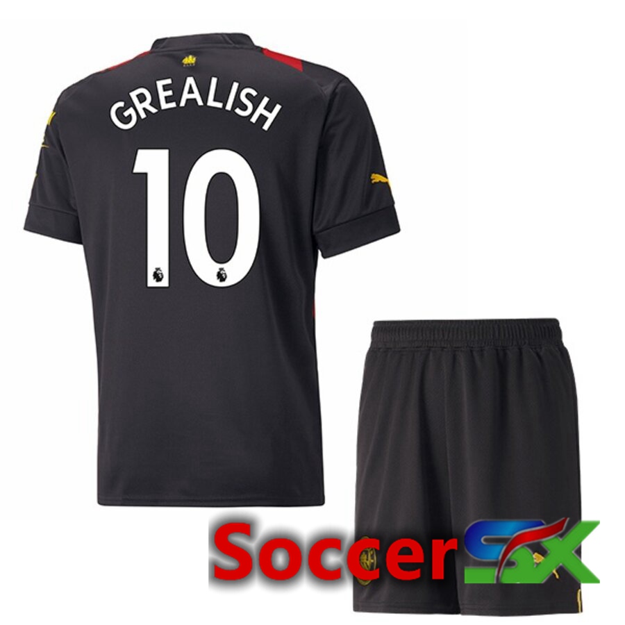 Manchester City（GREALISH 10）Kids Away Jersey 2022/2023