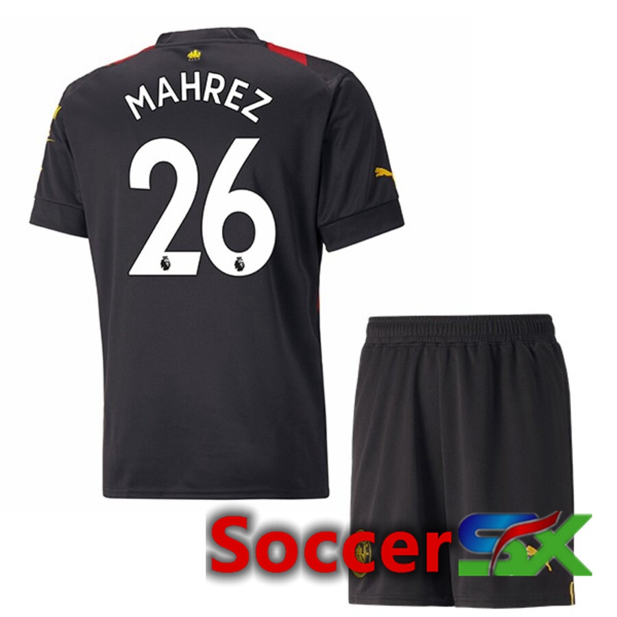 Manchester City（MAHREZ 26）Kids Away Jersey 2022/2023