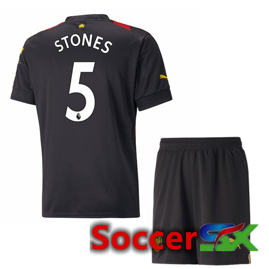 Manchester City（STONES 5）Kids Away Jersey 2022/2023