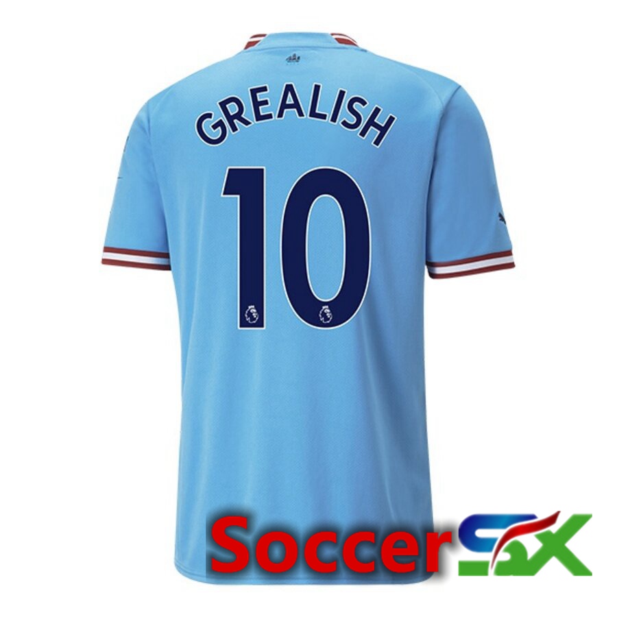 Manchester City（GREALISH 10）Home Jersey 2022/2023