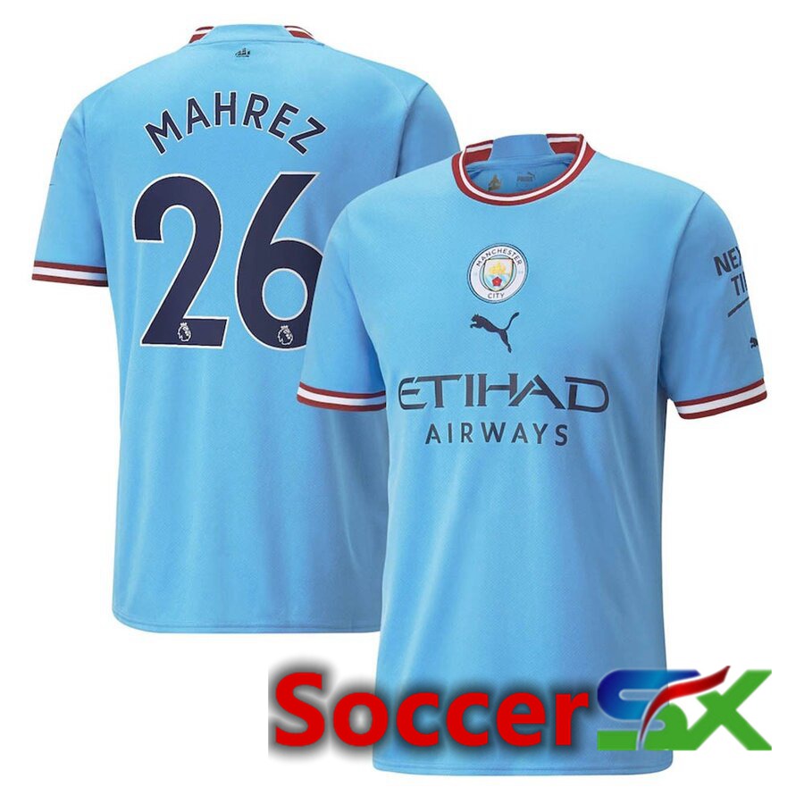 Manchester City（MAHREZ 26）Home Jersey 2022/2023