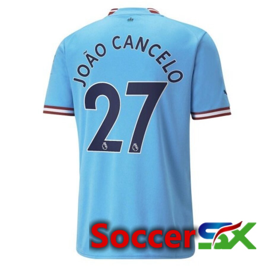 Manchester City（JOAO CANCELO 27）Home Jersey 2022/2023