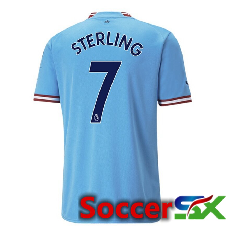 Manchester City（STERLING 7）Home Jersey 2022/2023