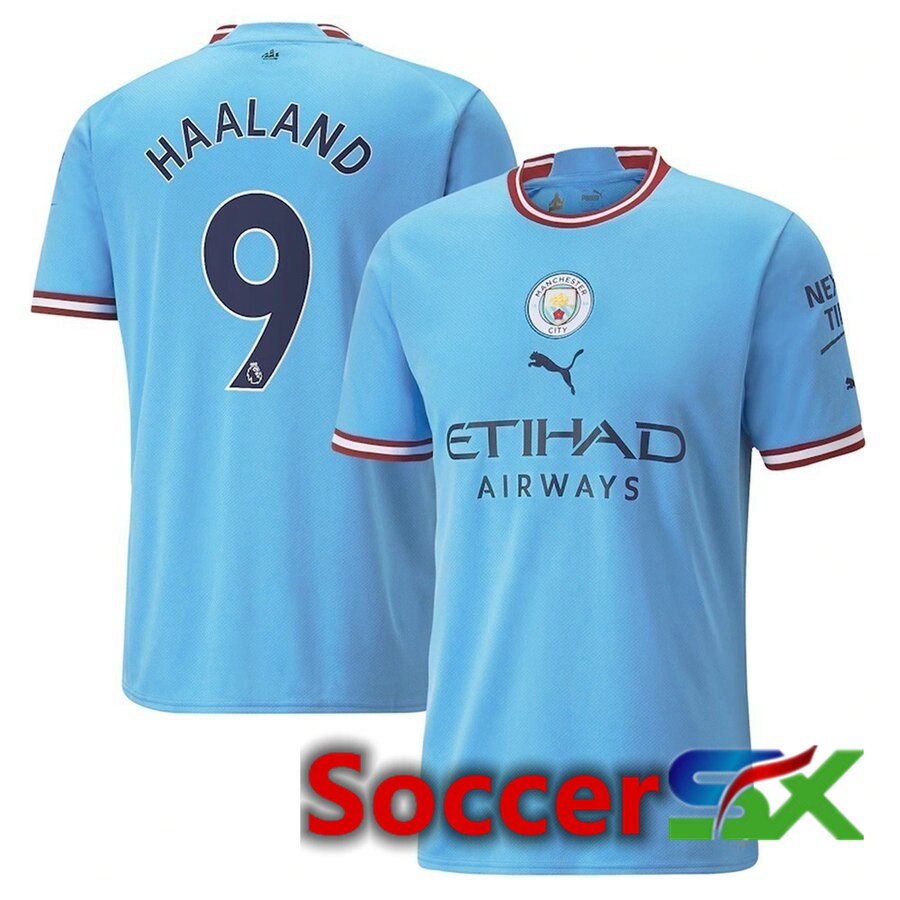 Manchester City（HAALAND 9）Home Jersey 2022/2023