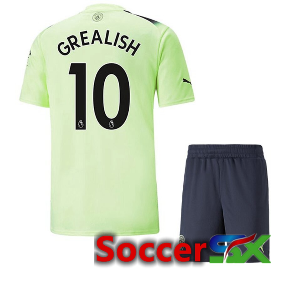 Manchester City（GREALISH 10）Kids Third Jersey 2022/2023