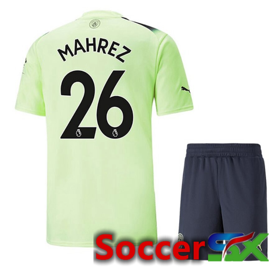 Manchester City（MAHREZ 26）Kids Third Jersey 2022/2023