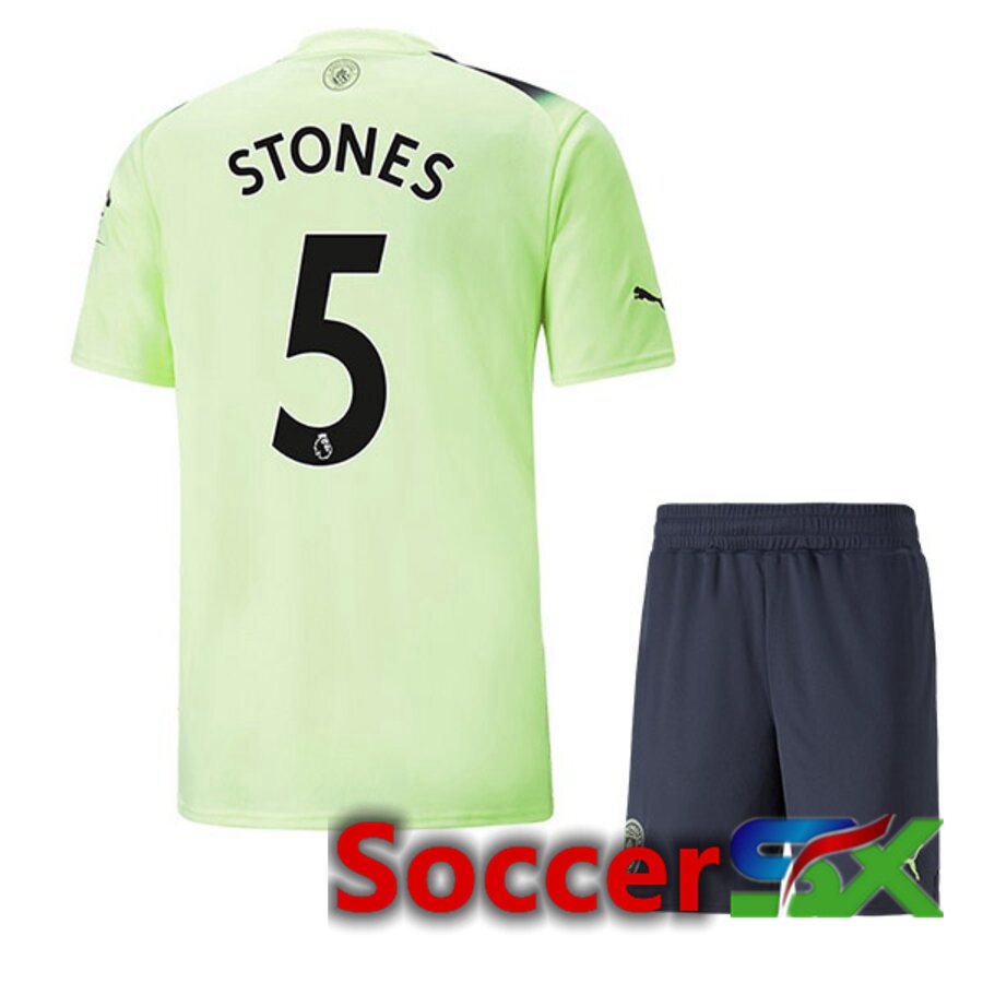 Manchester City（STONES 5）Kids Third Jersey 2022/2023