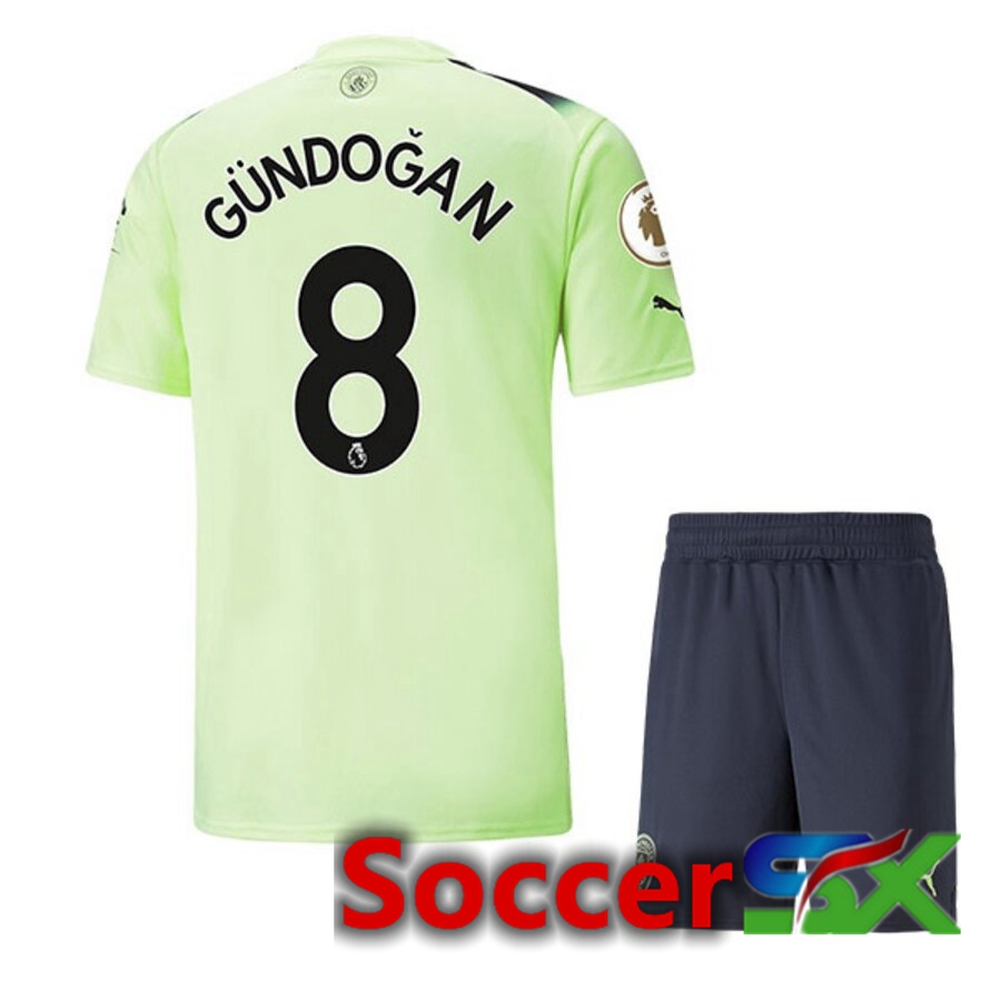 Manchester City（GUNDOGAN 8）Kids Third Jersey 2022/2023